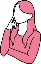 イラスト:疑問を感じている女性